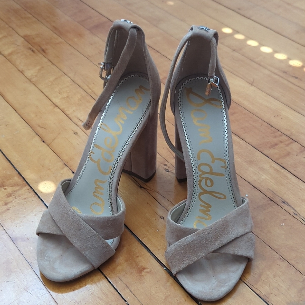 Sam Edelman Beige Strappy Heels